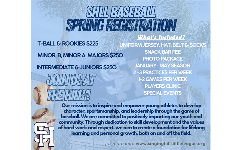 2026 Spring Season Registration